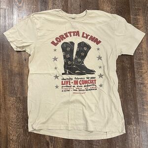 Loretta Lynn Graphic Beige T-Shirt
